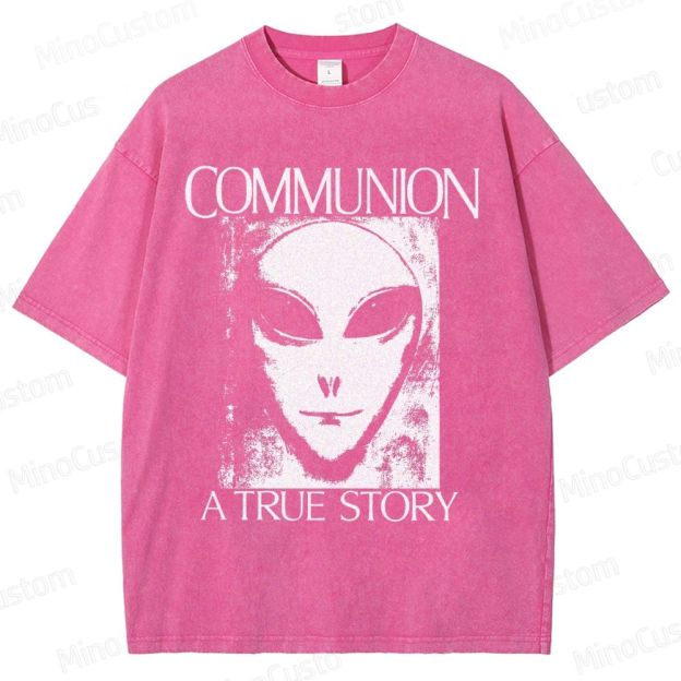 Communion Vintage Washed Sci - Fi Horror T - shirt
