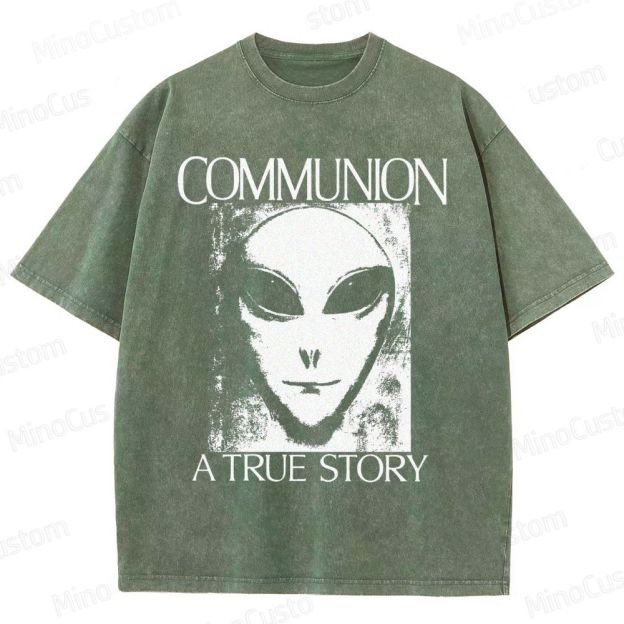 Communion Vintage Washed Sci - Fi Horror T - shirt
