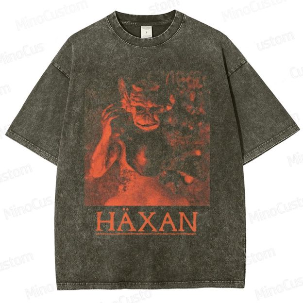 Häxan Vintage Washed Horror Documentary T - shirt