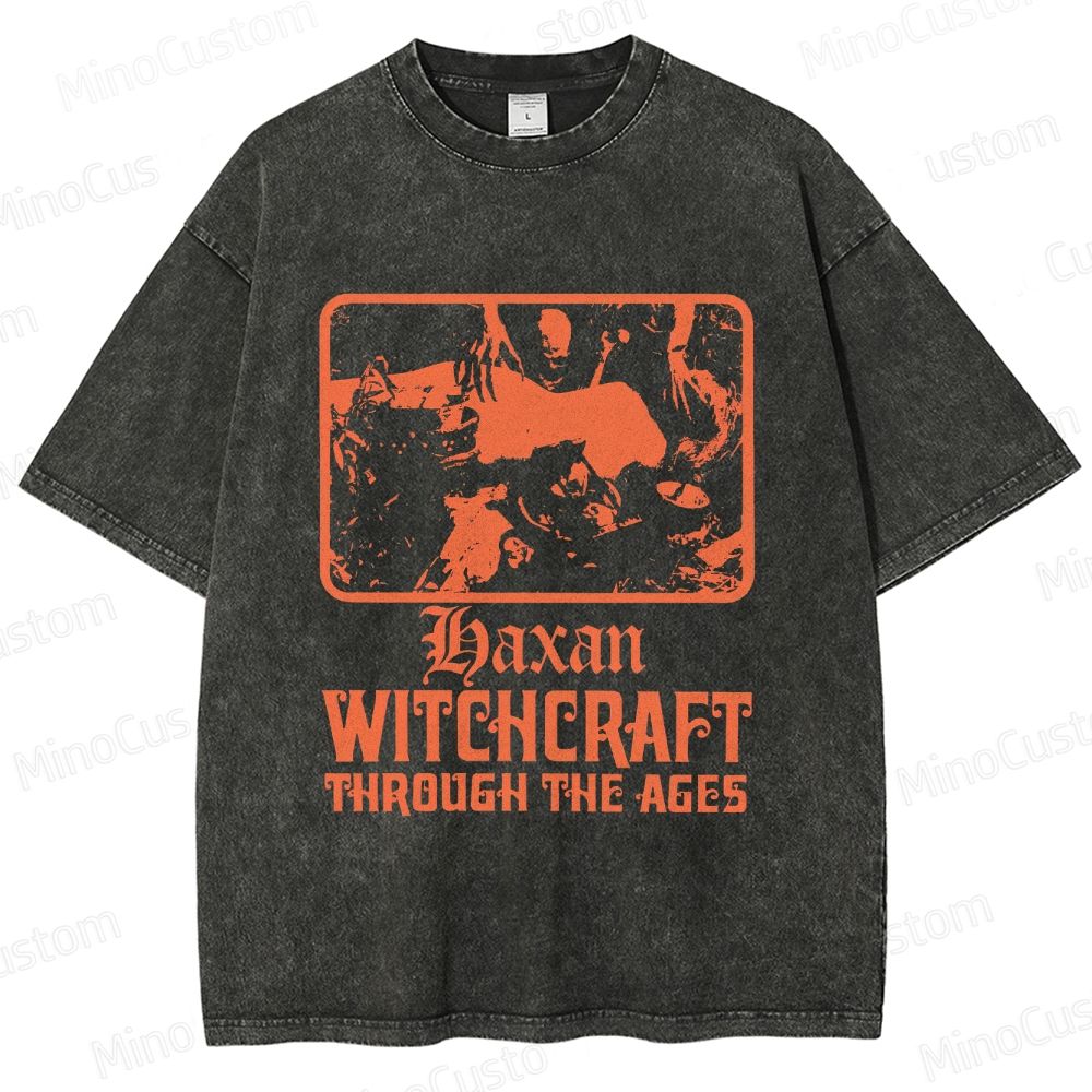 Häxan: Witchcraft Through the Ages Vintage Washed Horror Documentary T - shirt