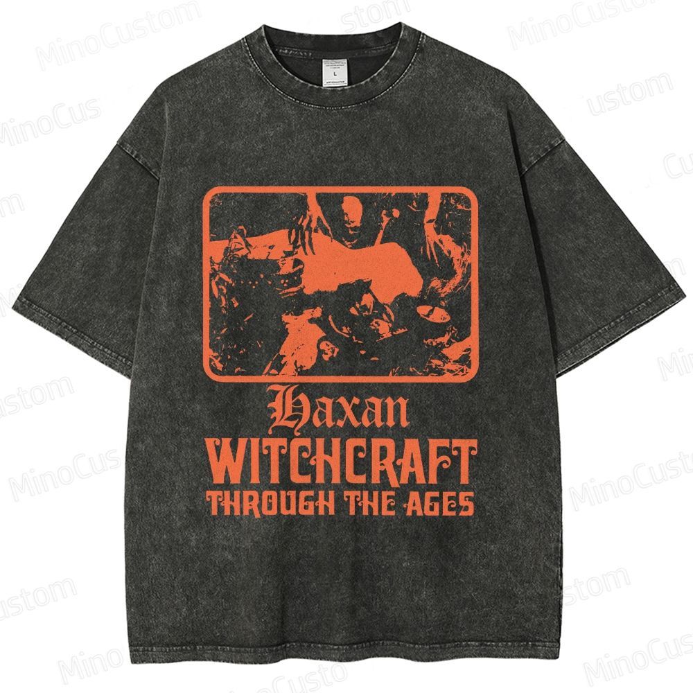 Häxan: Witchcraft Through the Ages Vintage Washed Horror Documentary T - shirt