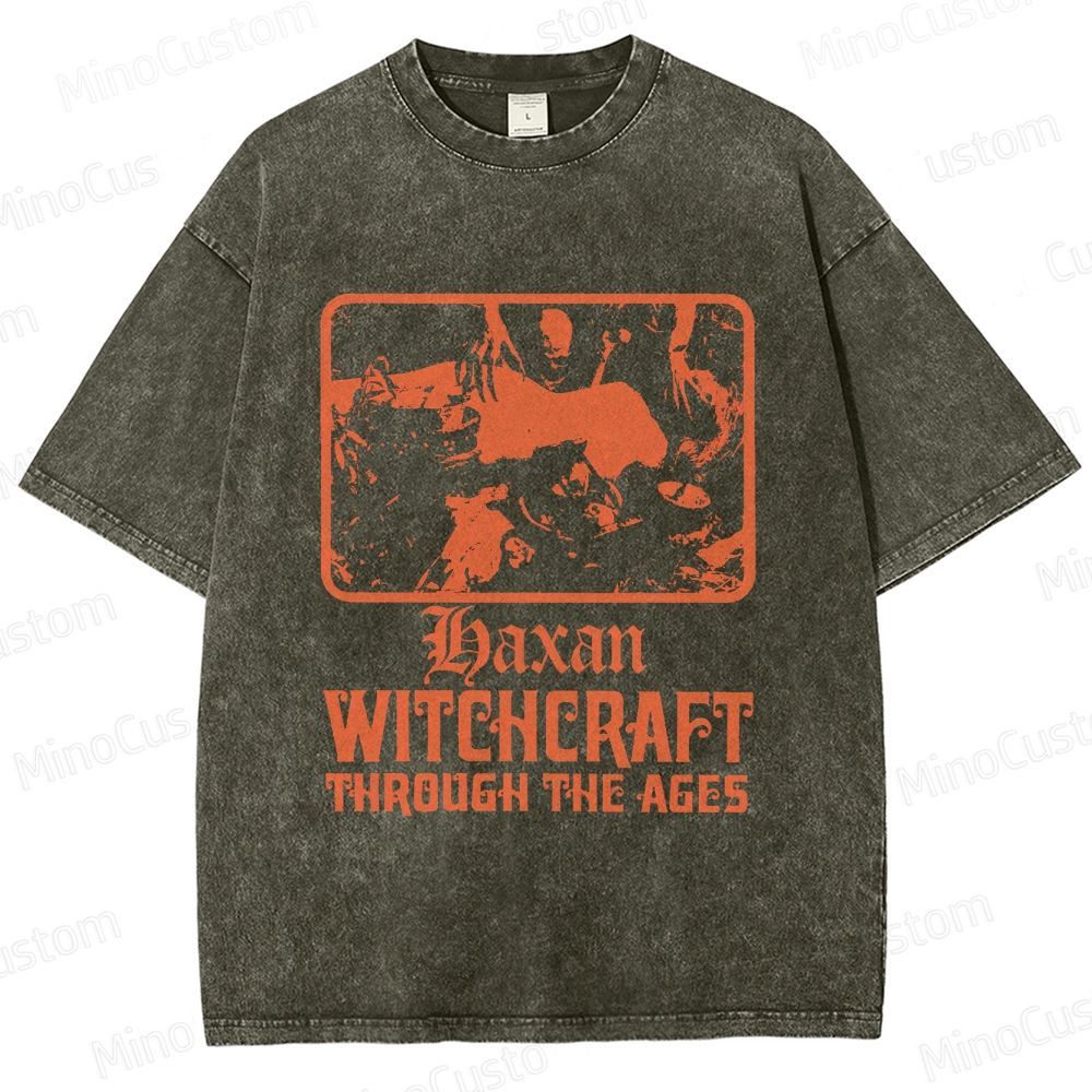 Häxan: Witchcraft Through the Ages Vintage Washed Horror Documentary T - shirt