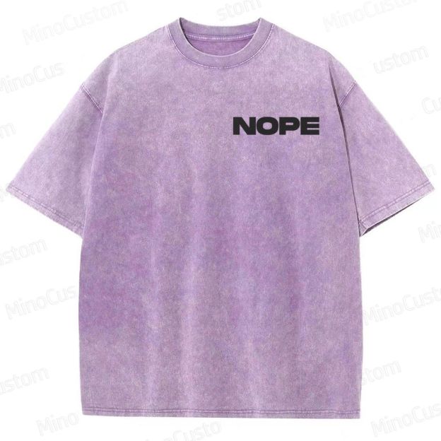 Nope Vintage Washed Sci - Fi Horror T - shirt