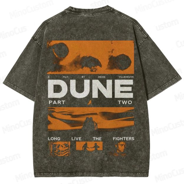 Dune: Part Two Vintage Washed Sci - Fi Epic T - shirt