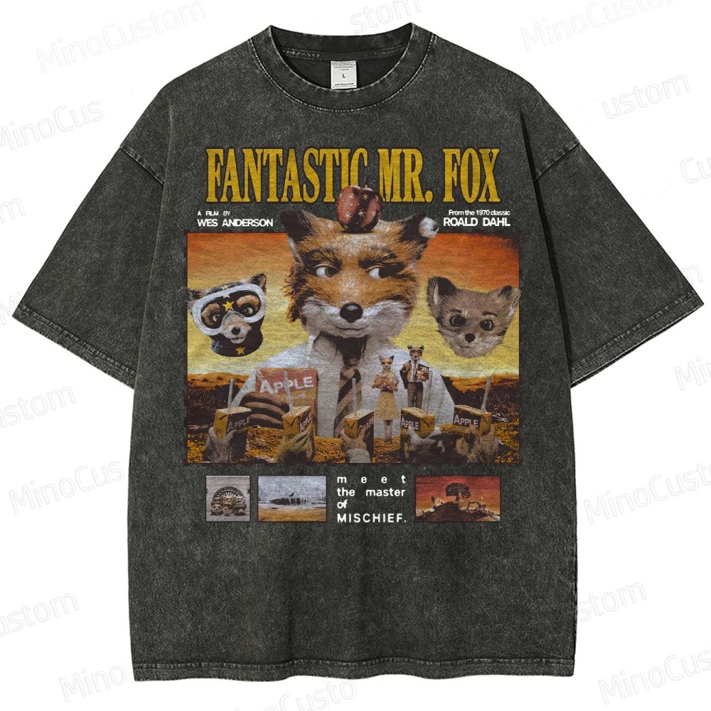 Fantastic Mr. Fox, Wes Anderson Washed T-Shirt