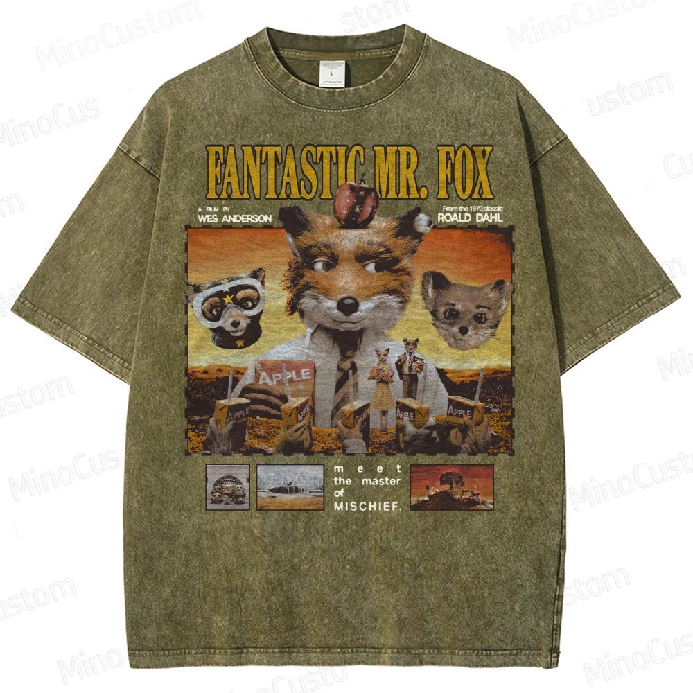 Fantastic Mr. Fox, Wes Anderson Washed T-Shirt