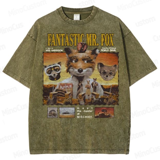 Fantastic Mr. Fox, Wes Anderson Washed T-Shirt