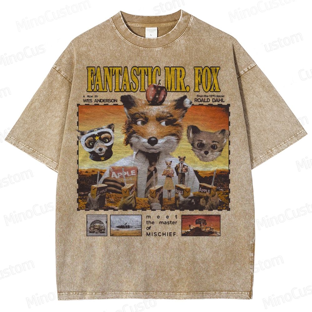 Fantastic Mr. Fox, Wes Anderson Washed T-Shirt