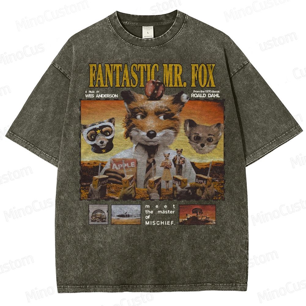 Fantastic Mr. Fox, Wes Anderson Washed T-Shirt