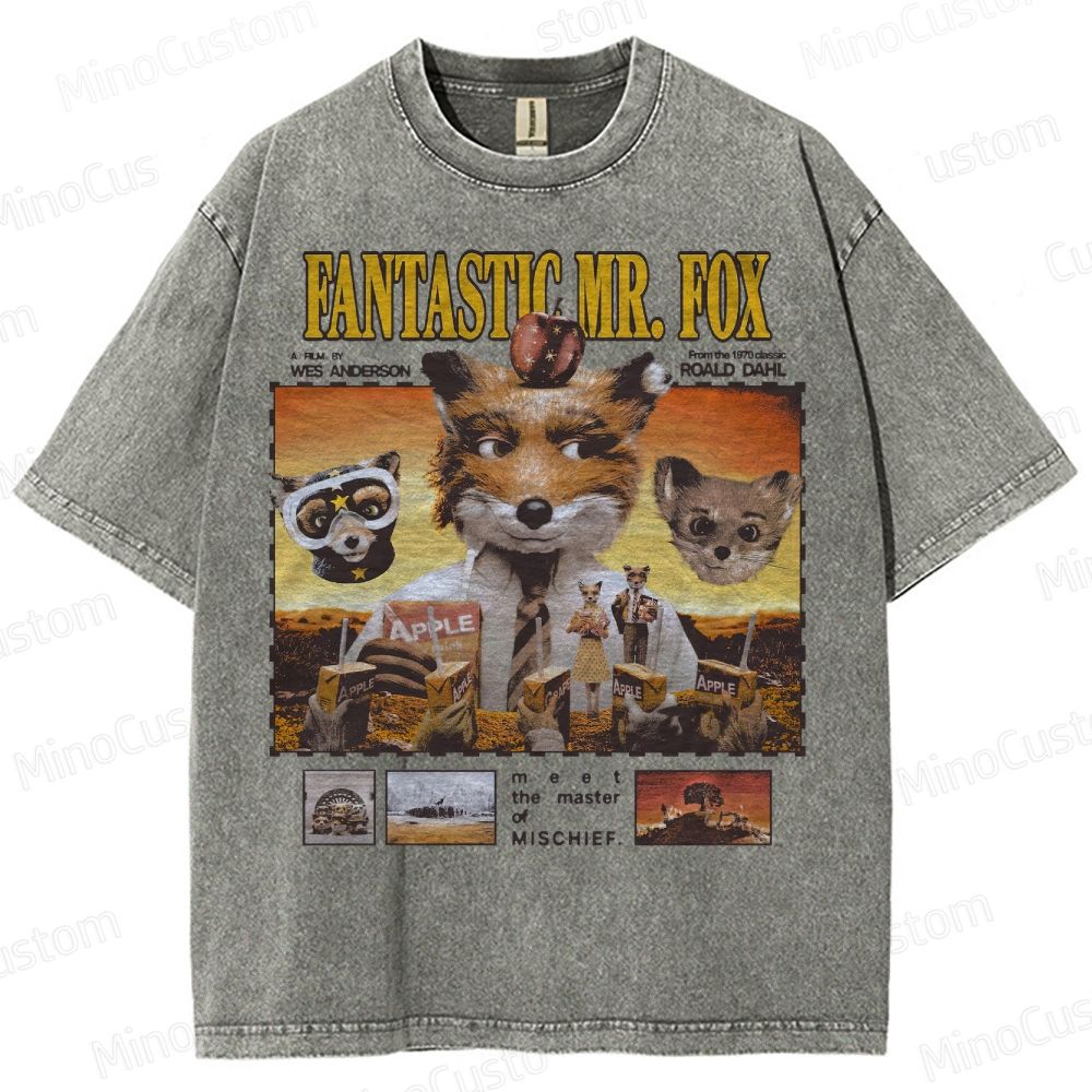 Fantastic Mr. Fox, Wes Anderson Washed T-Shirt