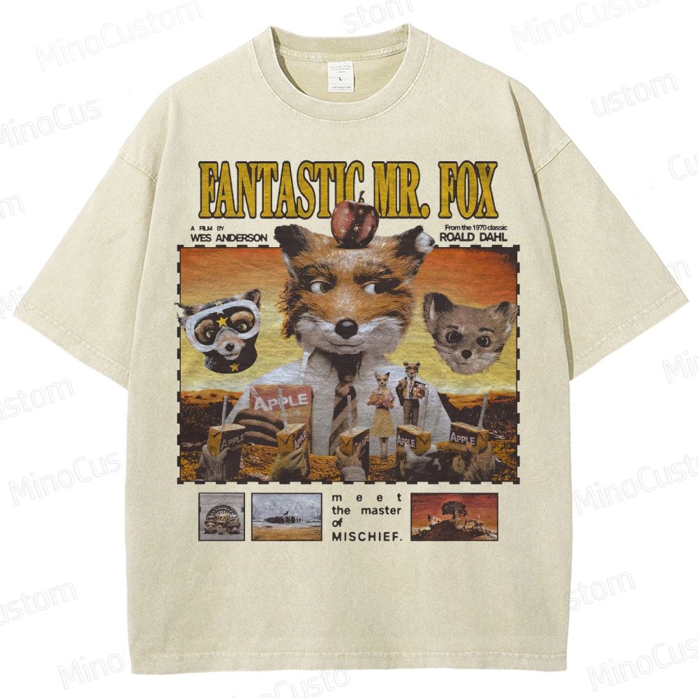 Fantastic Mr. Fox, Wes Anderson Washed T-Shirt