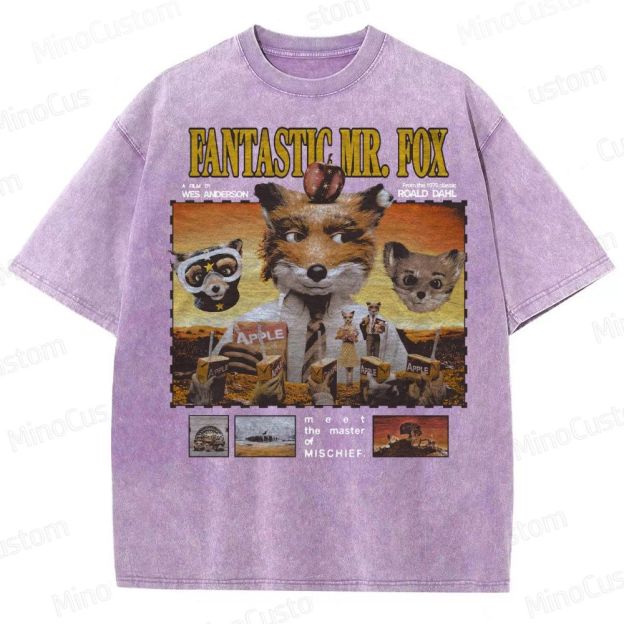Fantastic Mr. Fox, Wes Anderson Washed T-Shirt