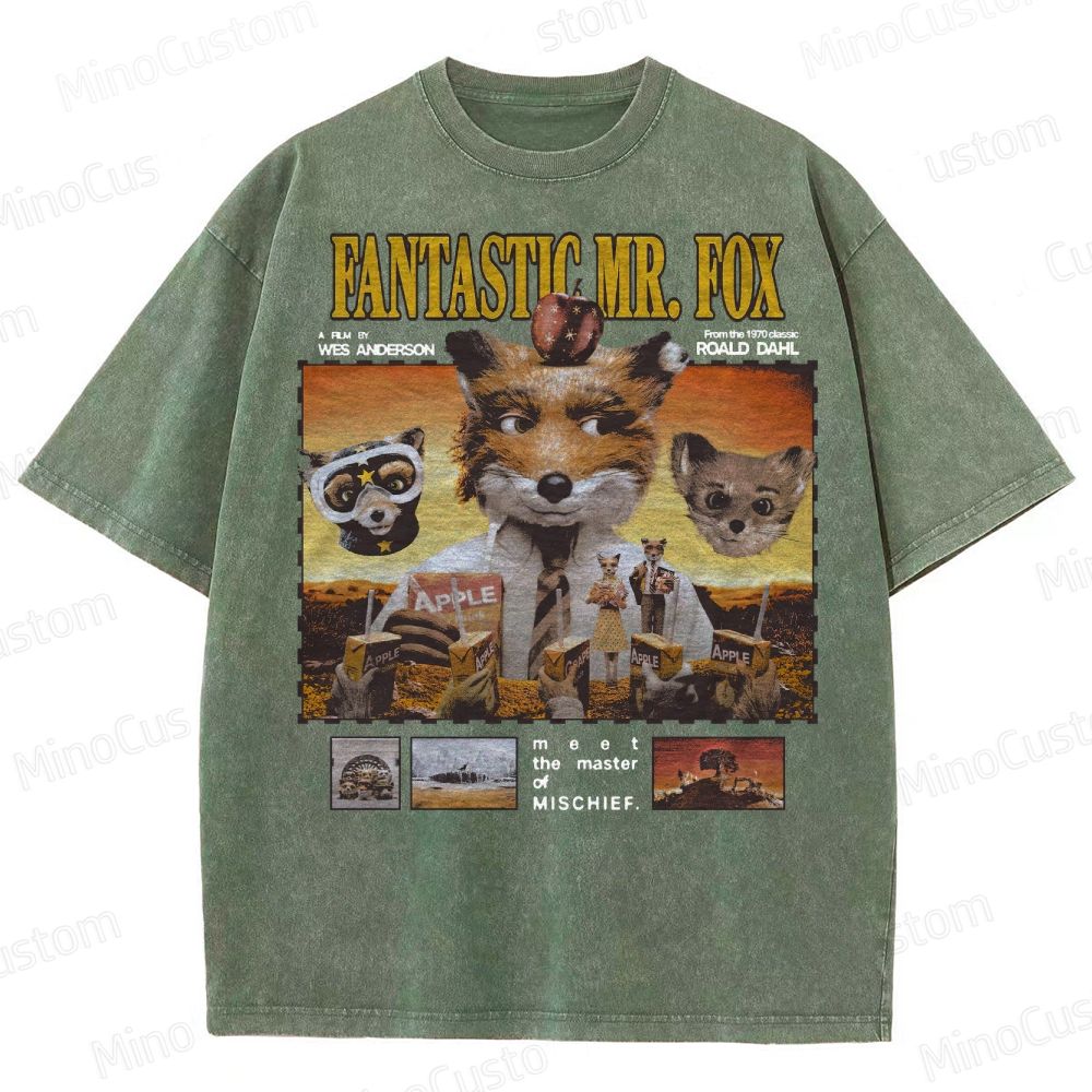 Fantastic Mr. Fox, Wes Anderson Washed T-Shirt