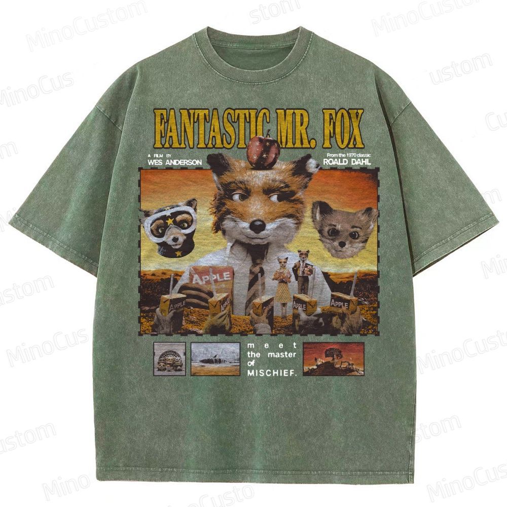Fantastic Mr. Fox, Wes Anderson Washed T-Shirt
