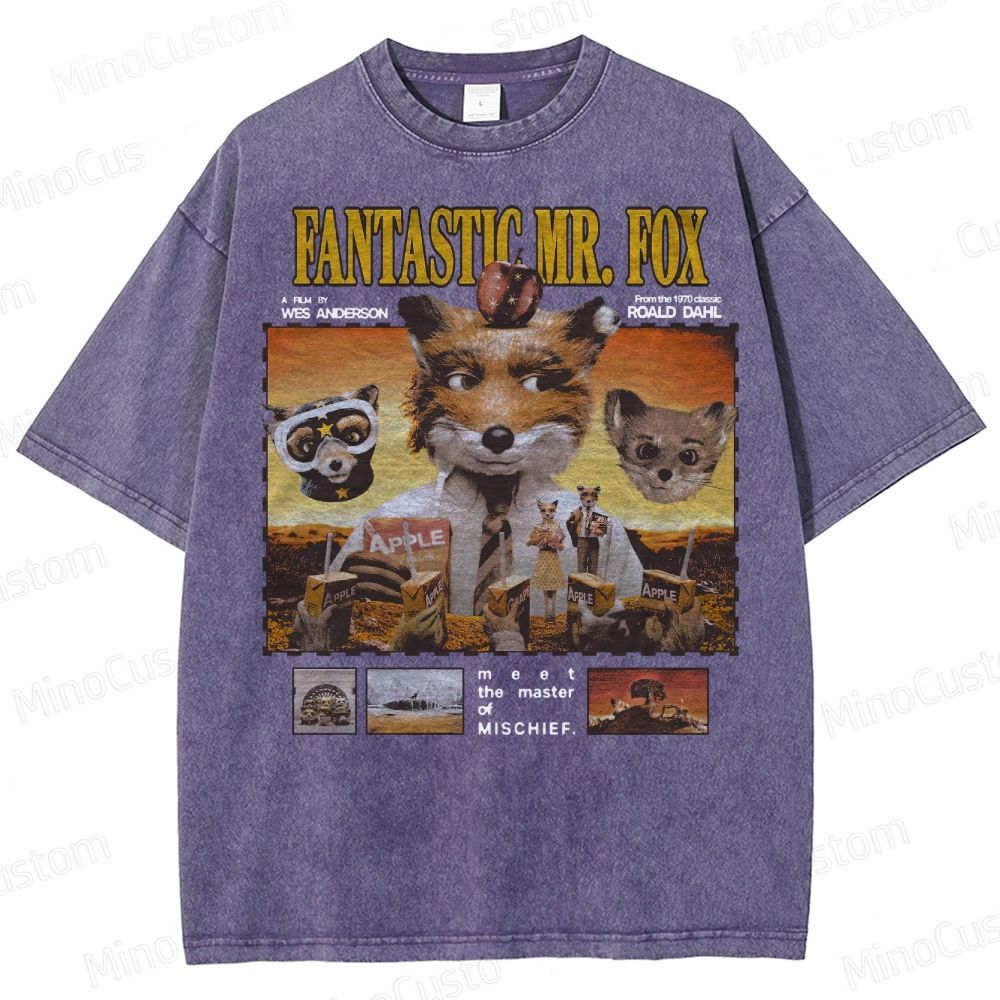 Fantastic Mr. Fox, Wes Anderson Washed T-Shirt
