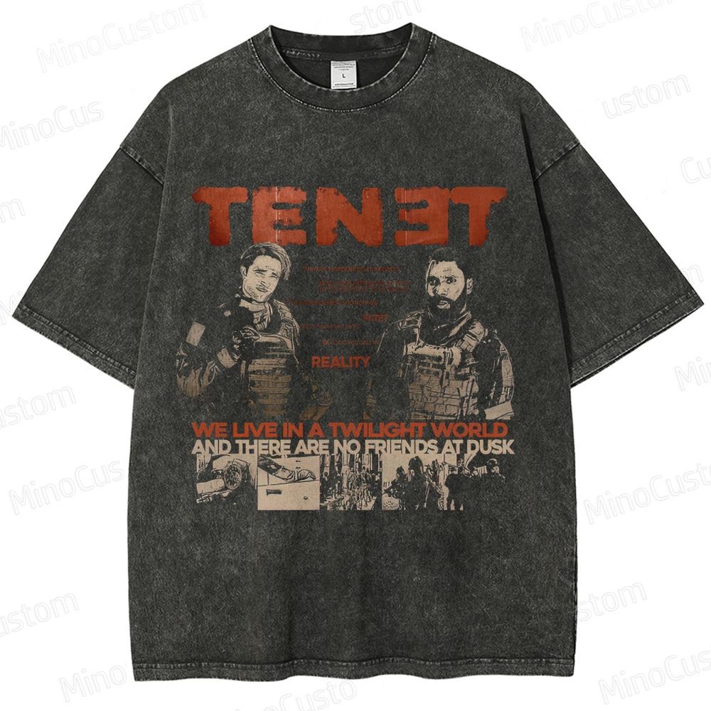Tenet Vintage Washed Sci - Fi Action T - shirt