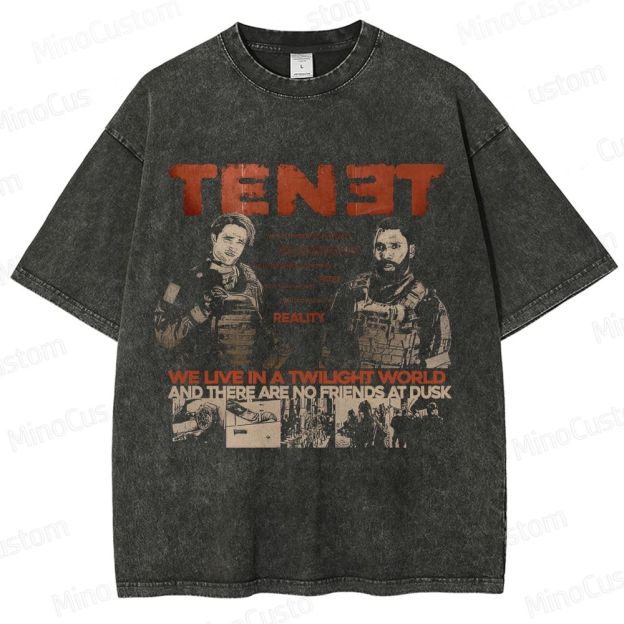 Tenet Vintage Washed Sci - Fi Action T - shirt