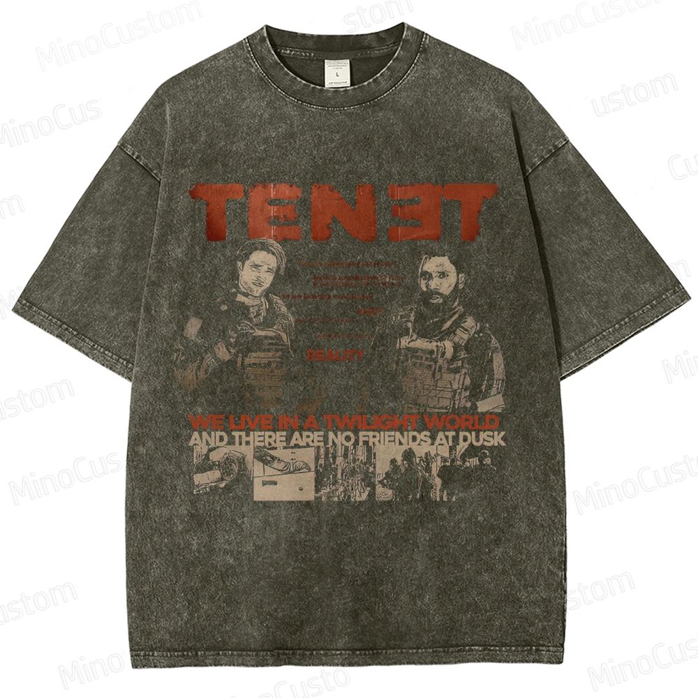 Tenet Vintage Washed Sci - Fi Action T - shirt
