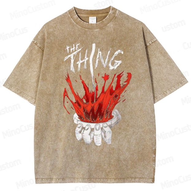 The Thing Vintage Washed Sci - Fi Horror T - shirt