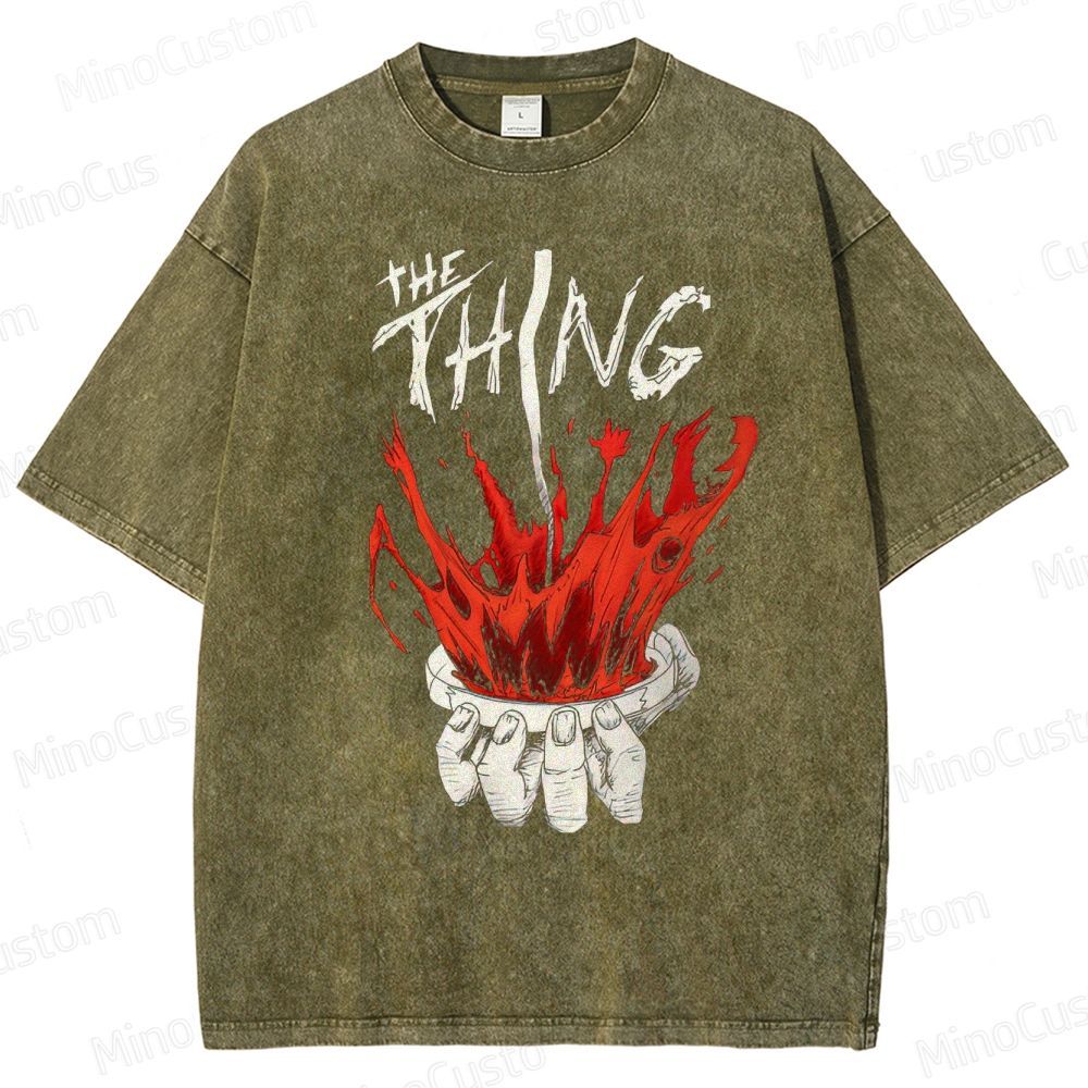 The Thing Vintage Washed Sci - Fi Horror T - shirt