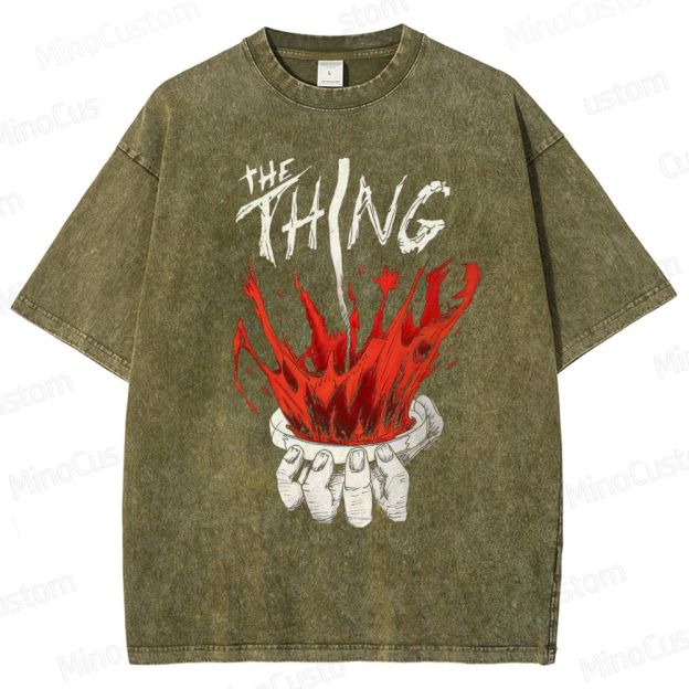 The Thing Vintage Washed Sci - Fi Horror T - shirt
