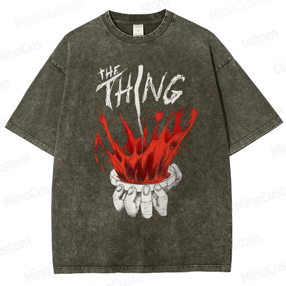 The Thing Vintage Washed Sci - Fi Horror T - shirt