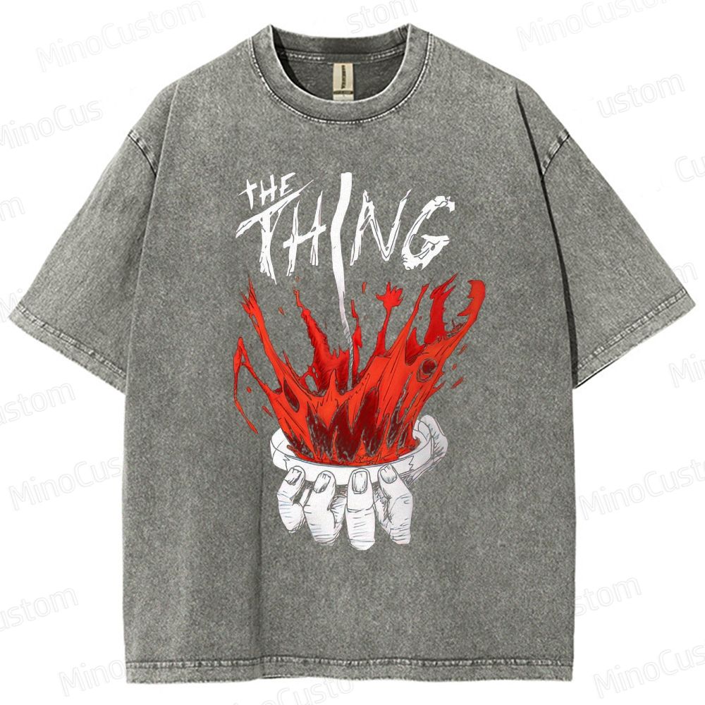 The Thing Vintage Washed Sci - Fi Horror T - shirt