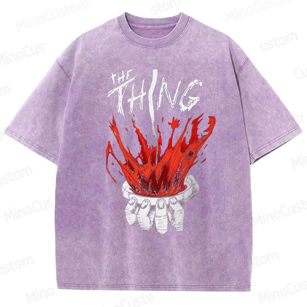 The Thing Vintage Washed Sci - Fi Horror T - shirt