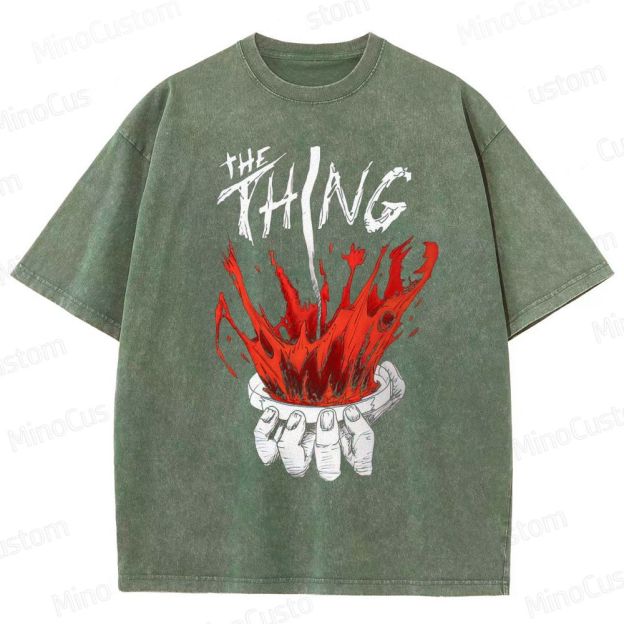 The Thing Vintage Washed Sci - Fi Horror T - shirt