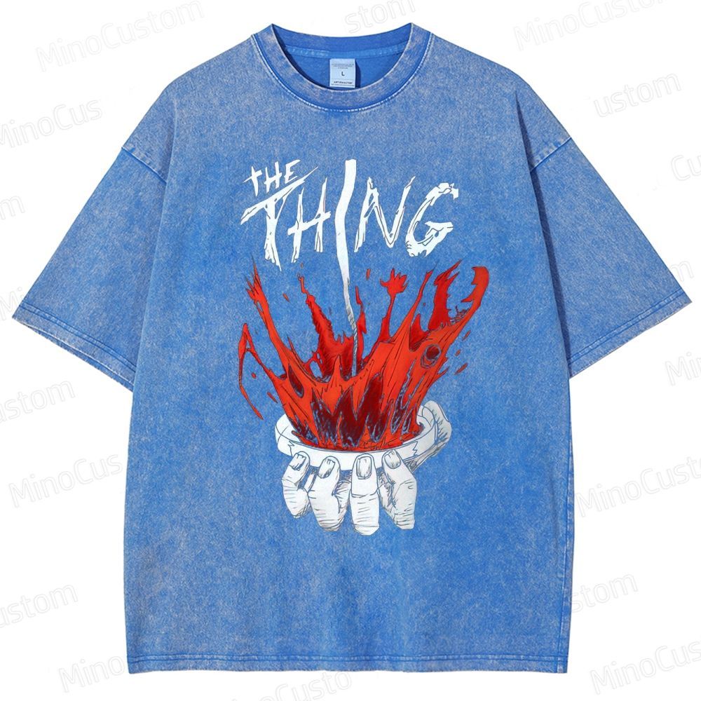 The Thing Vintage Washed Sci - Fi Horror T - shirt