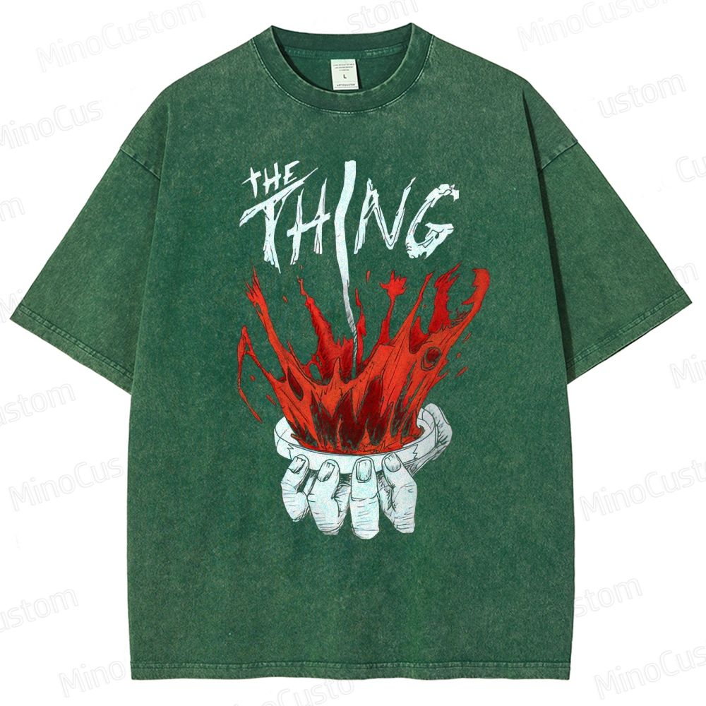The Thing Vintage Washed Sci - Fi Horror T - shirt