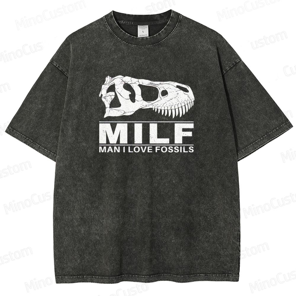 Jurassic Park - Inspired Dinosaur Skull Vintage Washed T - shirt