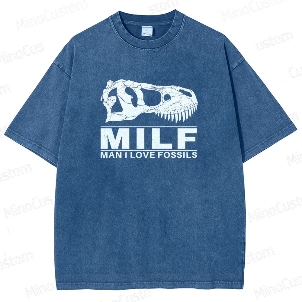 Jurassic Park - Inspired Dinosaur Skull Vintage Washed T - shirt