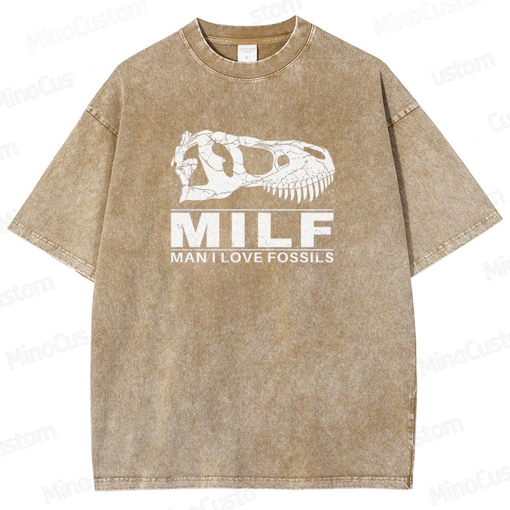 Jurassic Park - Inspired Dinosaur Skull Vintage Washed T - shirt