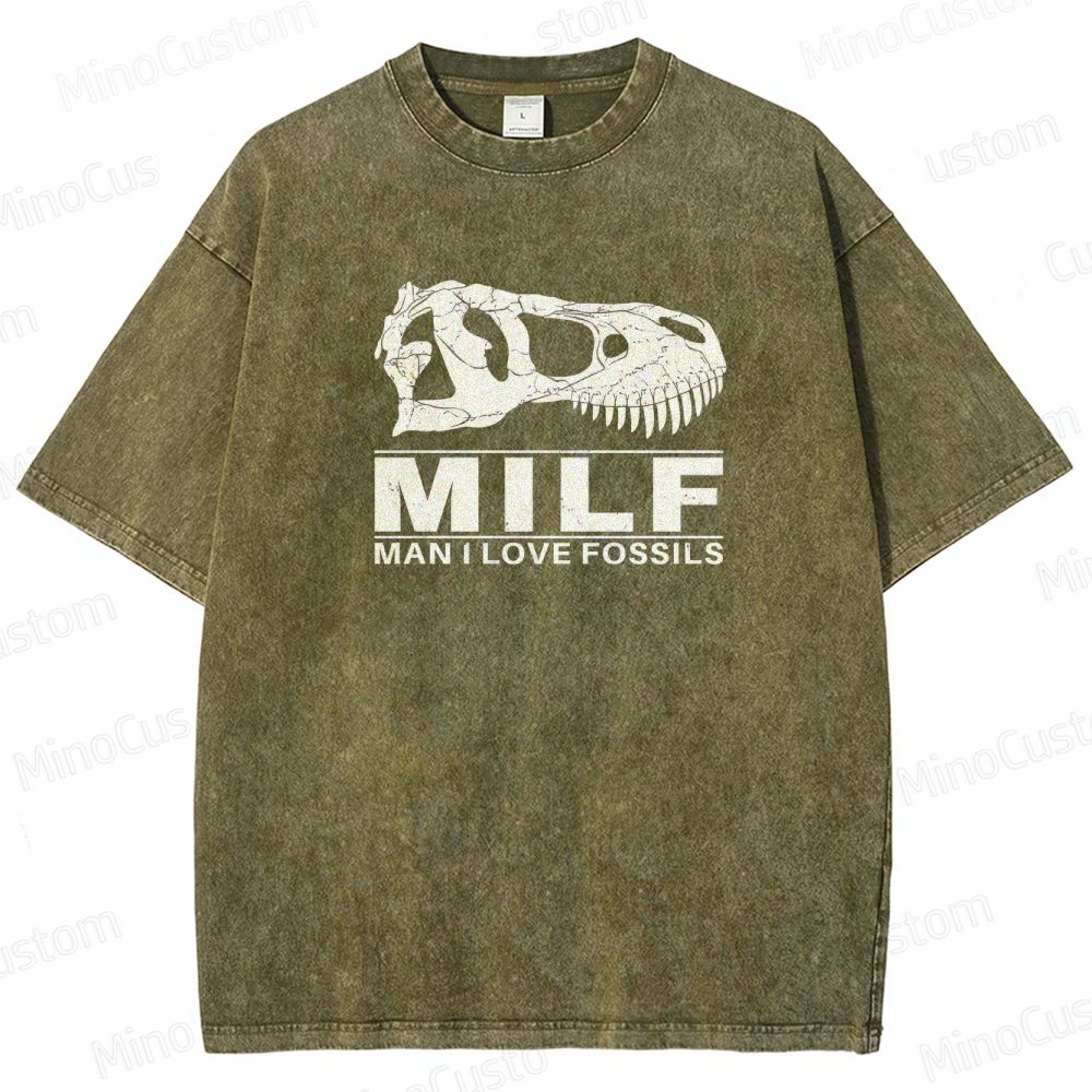 Jurassic Park - Inspired Dinosaur Skull Vintage Washed T - shirt