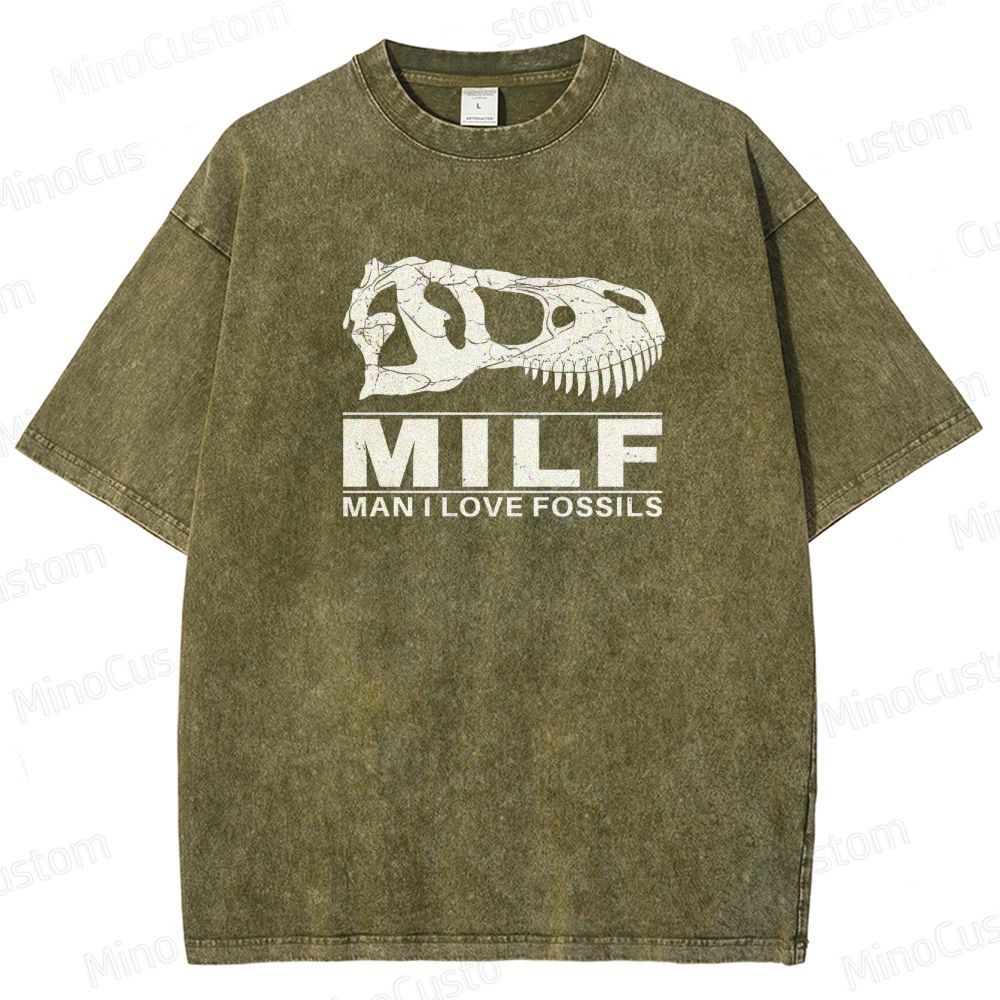 Jurassic Park - Inspired Dinosaur Skull Vintage Washed T - shirt