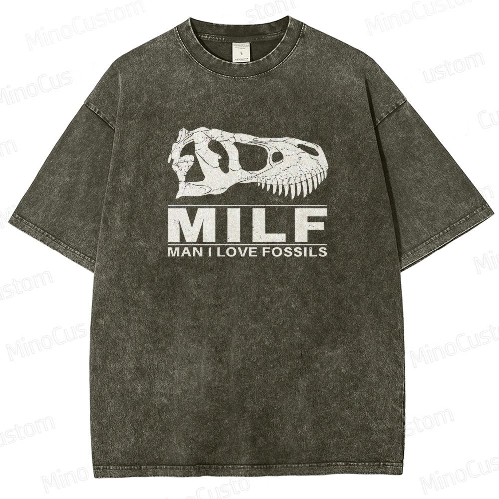 Jurassic Park - Inspired Dinosaur Skull Vintage Washed T - shirt