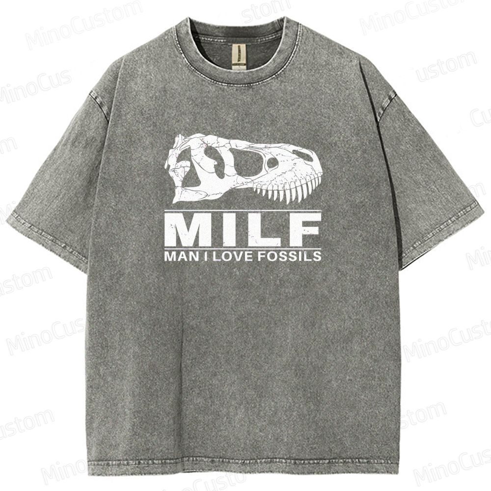 Jurassic Park - Inspired Dinosaur Skull Vintage Washed T - shirt