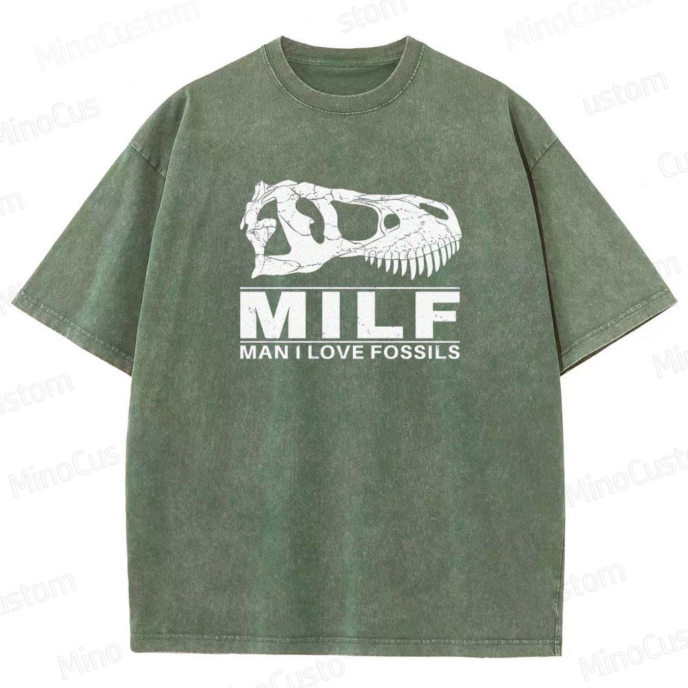 Jurassic Park - Inspired Dinosaur Skull Vintage Washed T - shirt