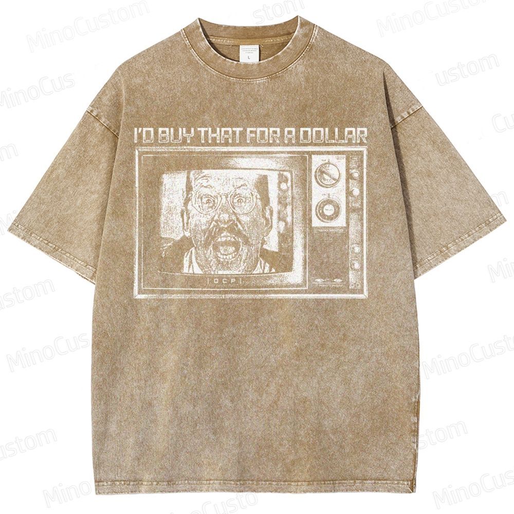 Robocop Vintage Sci-Fi 80s Washed T-Shirt 