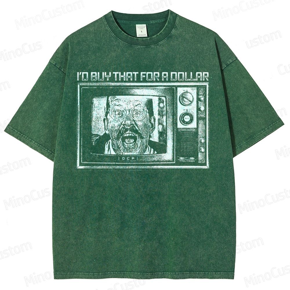 Robocop Vintage Sci-Fi 80s Washed T-Shirt 