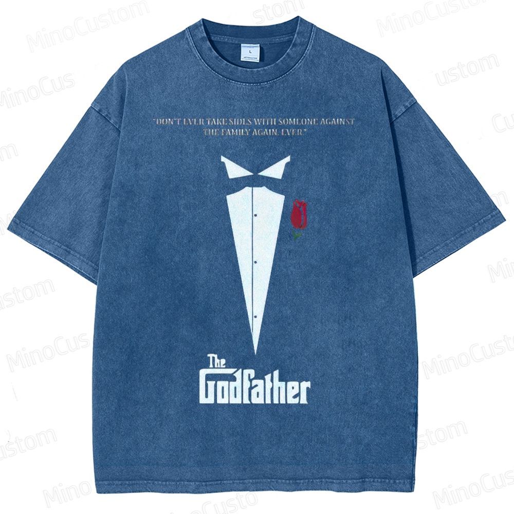 The Godfather Vintage Washed Gangster Epic T - shirt