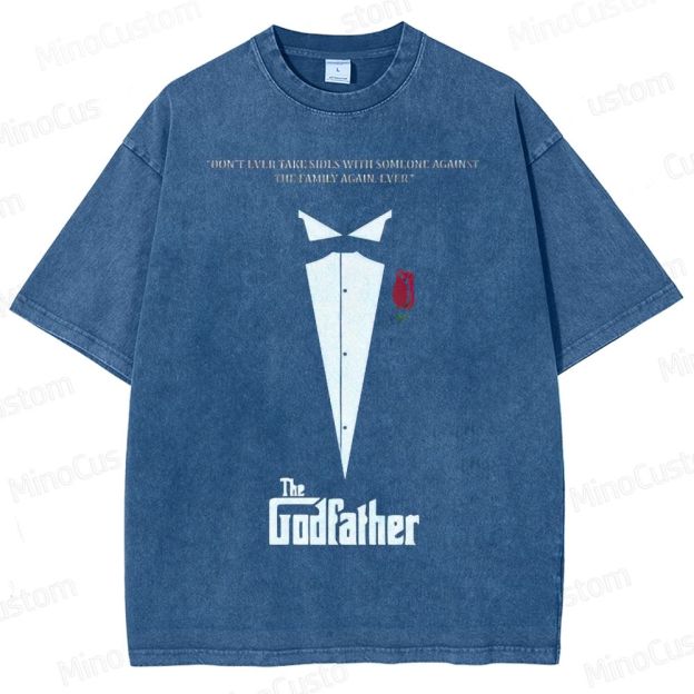 The Godfather Vintage Washed Gangster Epic T - shirt