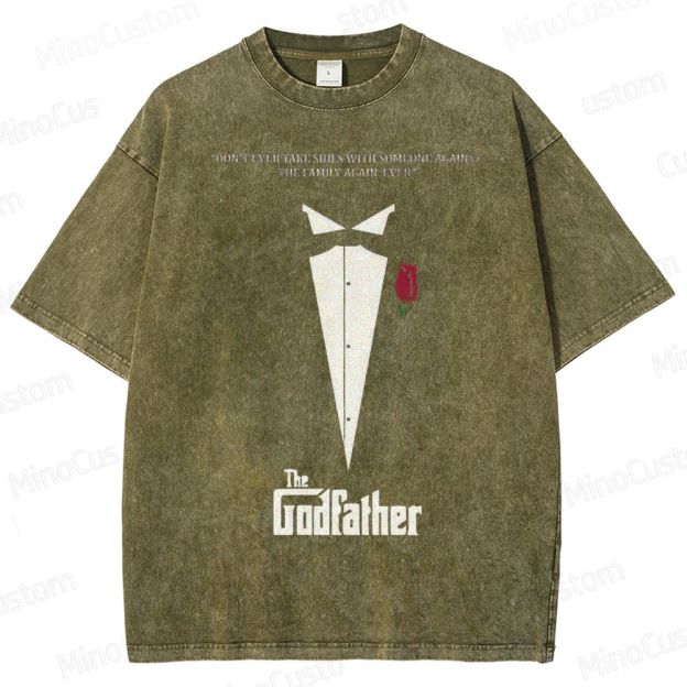 The Godfather Vintage Washed Gangster Epic T - shirt