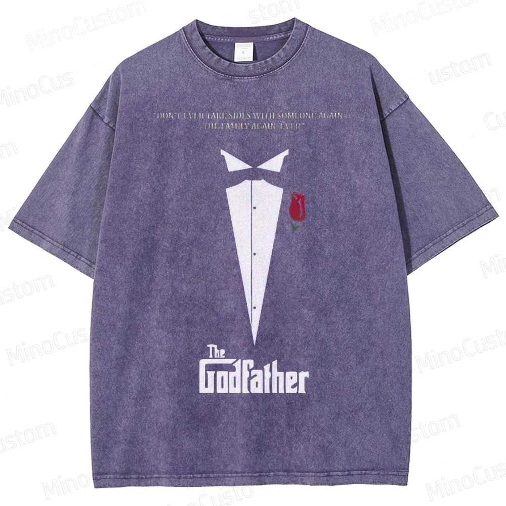 The Godfather Vintage Washed Gangster Epic T - shirt