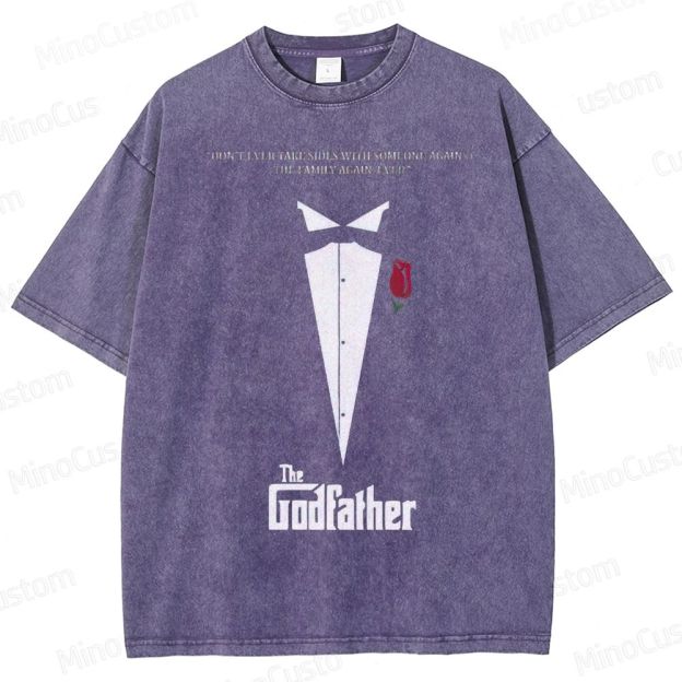 The Godfather Vintage Washed Gangster Epic T - shirt