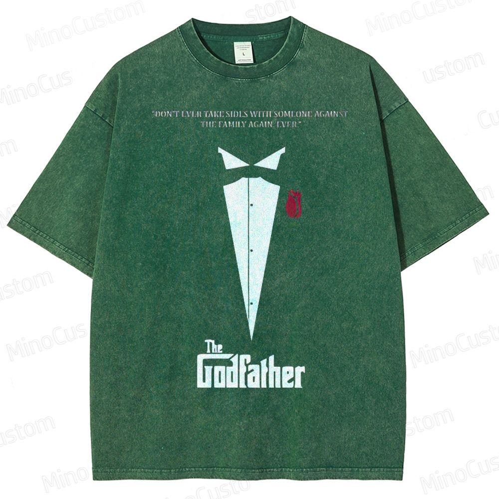 The Godfather Vintage Washed Gangster Epic T - shirt