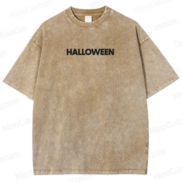 Halloween Vintage Washed Horror T - shirt
