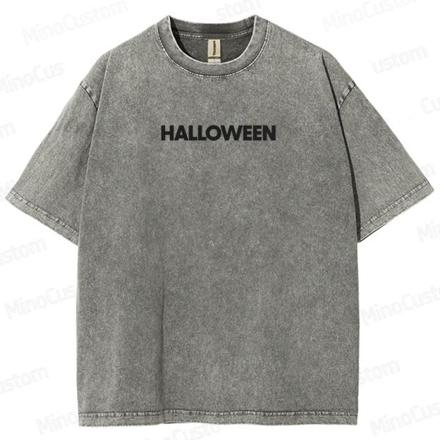 Halloween Vintage Washed Horror T - shirt