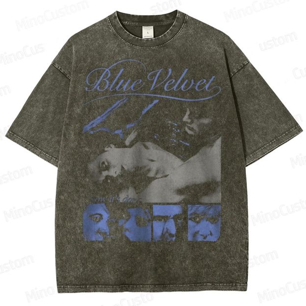 Blue Velvet Now It's Dark 80s Retro Washed T-Shirt 